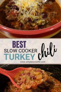 Best Slow Cooker Turkey Chili Title Image