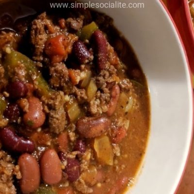 2 Bowls of Turkey Chili