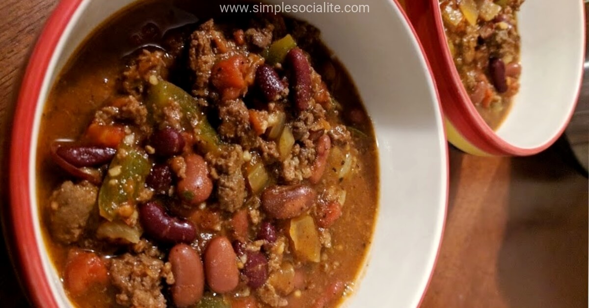 2 Bowls of Turkey Chili