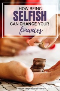 How To Save Money By Being Selfish Title Image